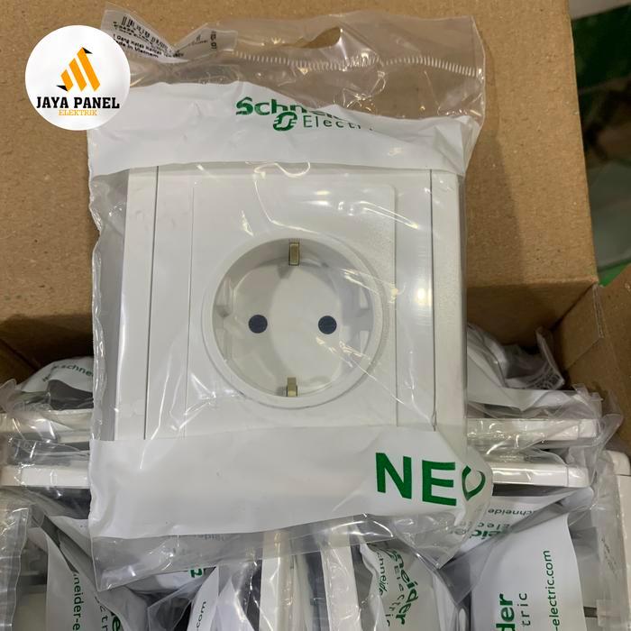 stop kontak neo putih schneider