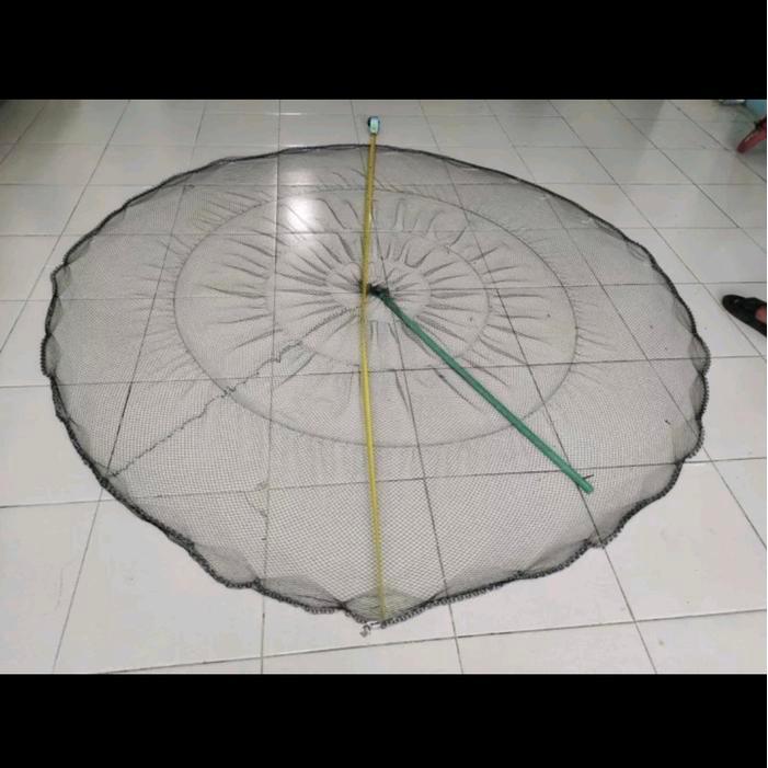 Jala lempar 5 feet full NILON 1,5 meter 3/4 inci udang dan ikan siap pakai