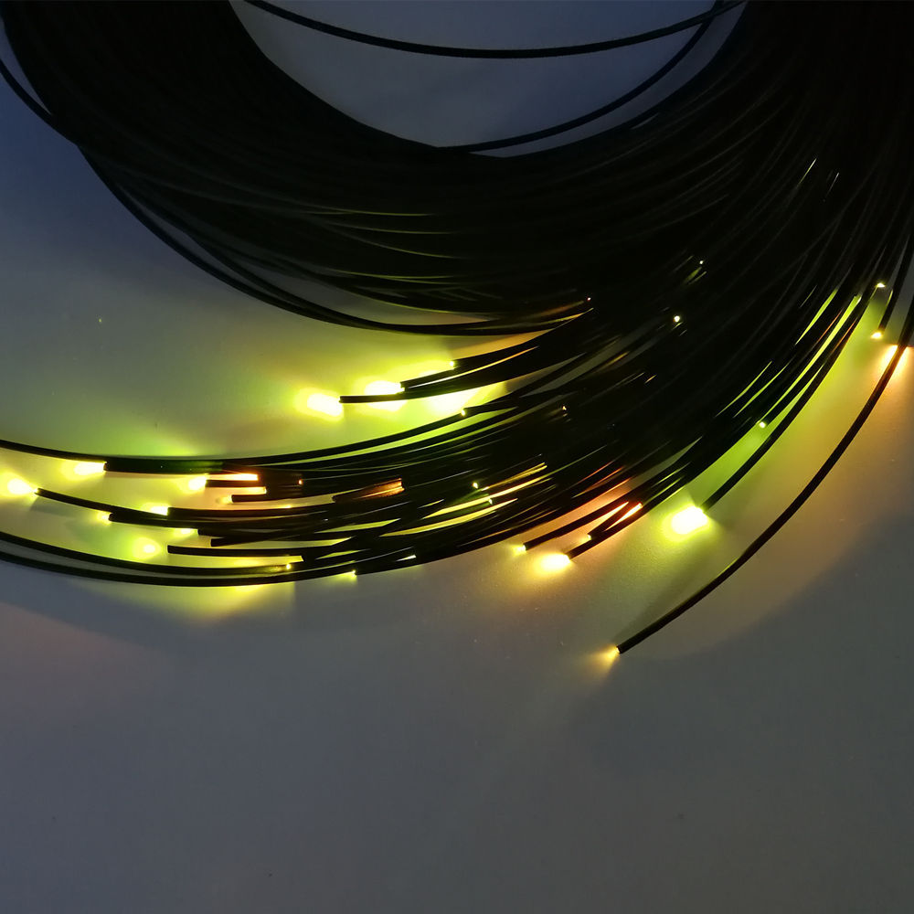 End Emitting 2mm PMMA Fiber Optic Lighting Cable with PVC Jacketed Swimming or Outerdoor Waterproof 