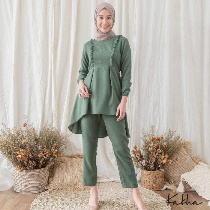 Kakha - Sarimbit Keluarga Kareem (Army) / Baju Couple Keluarga Muslim