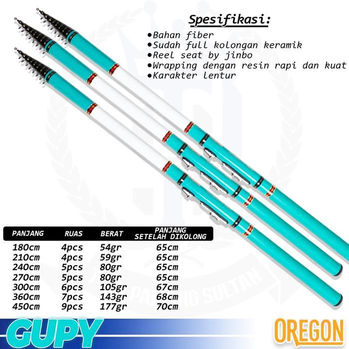 Joran Pancing Tegek Kolong Oregon Bahan Fiber