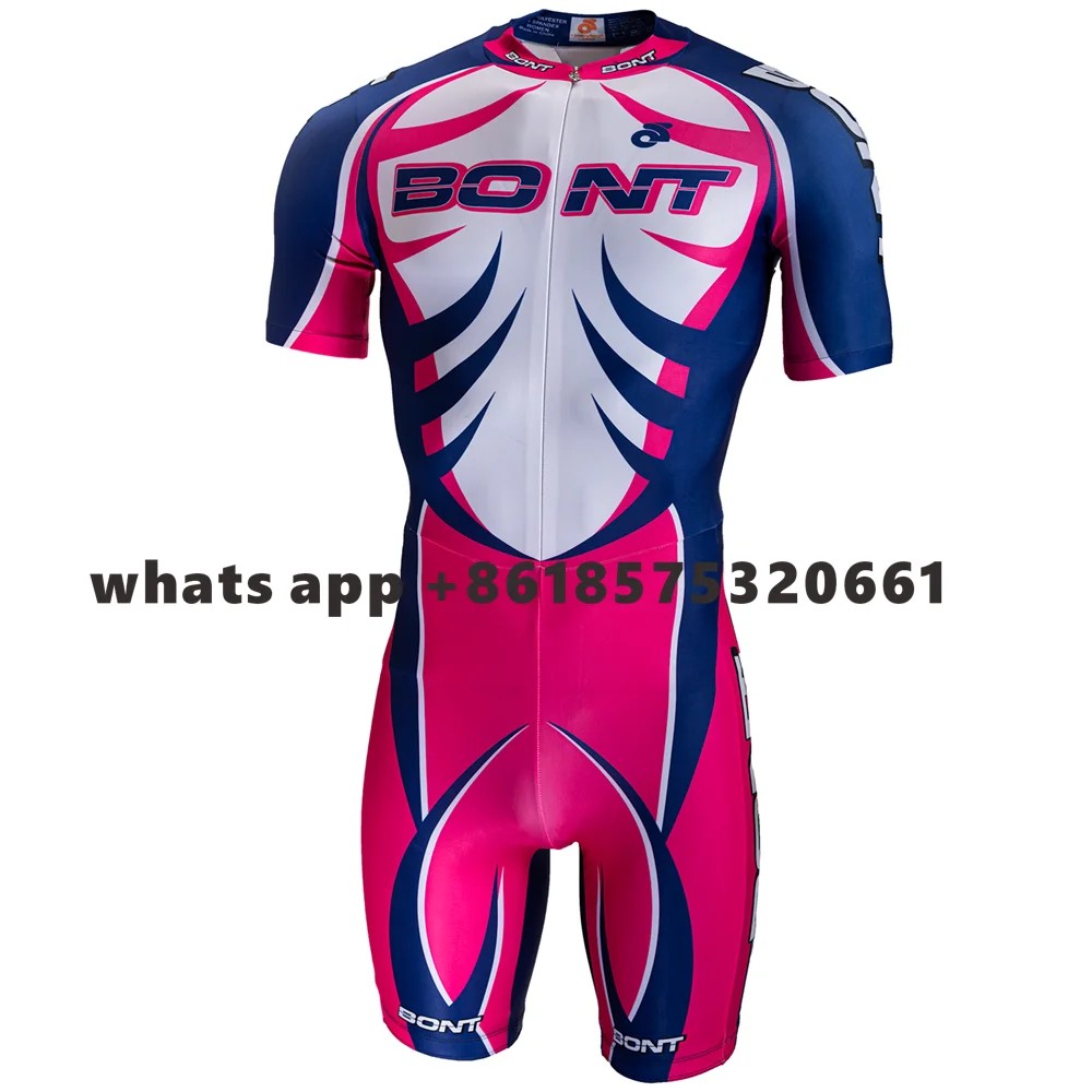 BONT Skeelers team skate dump roze racing men Skinsuit speed Inline Roller Skate skinsuit Fast