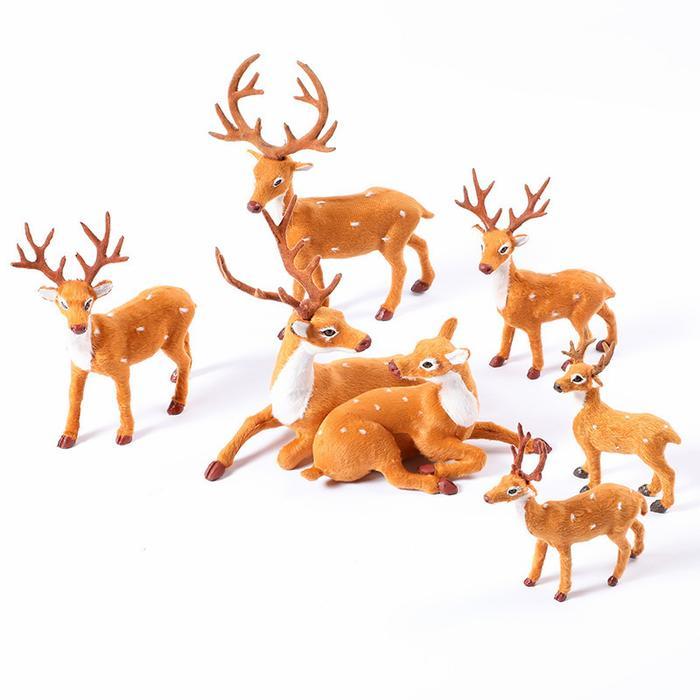 Rusa Tanduk Pajangan Raindeer Patung Rudolf Rusa Kutub Natal