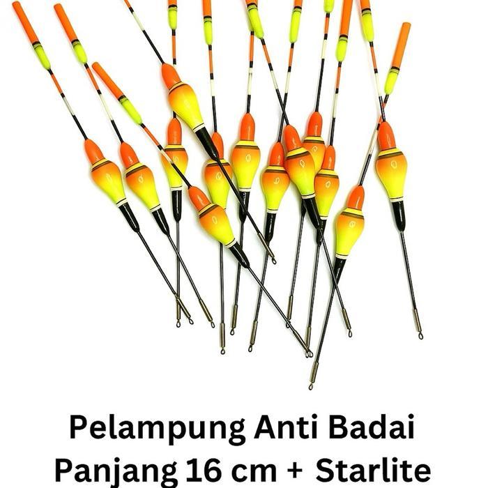 Pelampung pancing anti badai + starlite panjang 16cm Laut Lure
