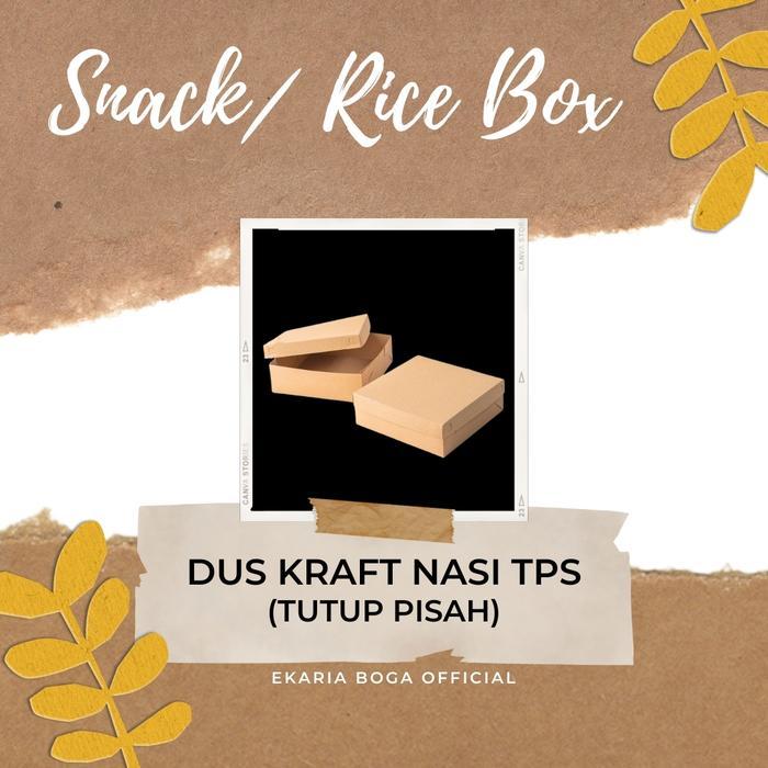 SNACK BOX / RICE BOX DUS NASI / SNACK / KUE DUS KRAFT NASI TPS