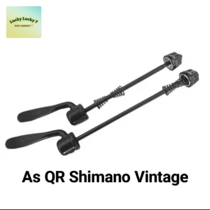SALE As QR Shimano As Quick Release Shimano Vintage Skewer Shimano Depan dan Belakang TERMURAH