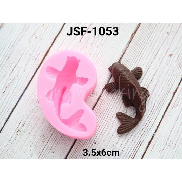 JSF-1053 Cetakan silikon, coklat, fondant, puding permen ikan koi fish