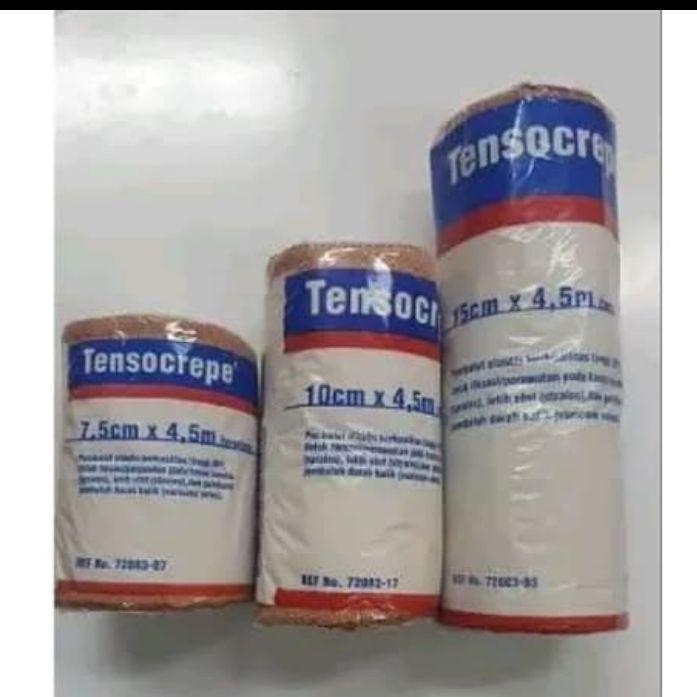 Sedia tensocrepe 7,5cm x 4,5m / perban elastis / perban coklat / perban kain
