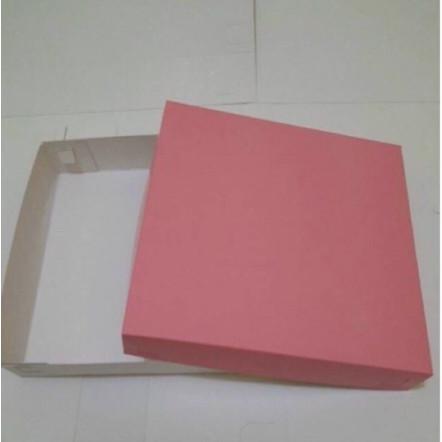 Thebest- Kotak Kue PINK / Box Dus Kue / Kotak Brownies / Bolu / Cake / Donat