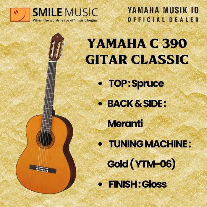 Gitar Classic Yamaha C390 / C 390 Yamaha Gitar Classic C390 Original