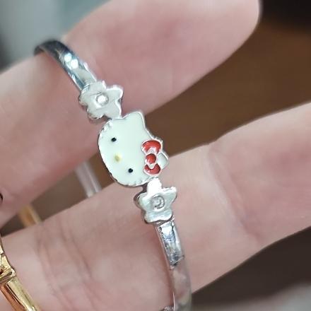 READY Gelang bulat bangle anak balita batita hello kitty ubs emas asli 375