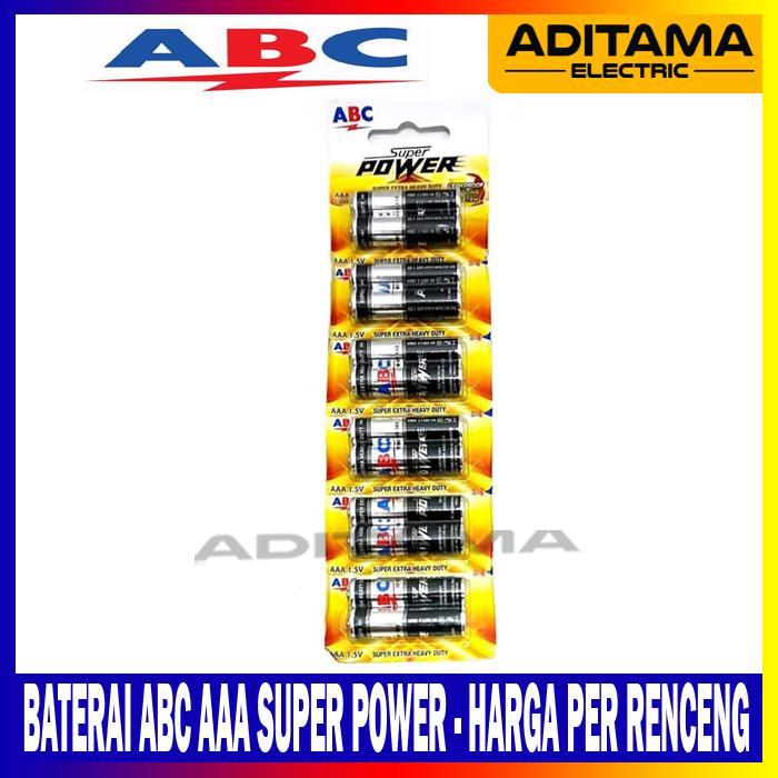 N3W BATERAI ABC BIRU AAA A3 ABC BATTERY BIRU AAA PER RENCENG ISI 12PCS