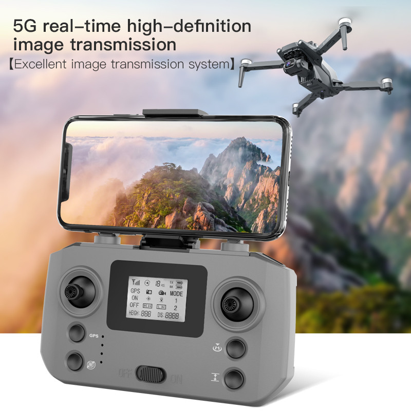 LYZRC L600-1 PRO Brushless Motor LCD Color Screen RC 4K Camera Drone GPS Positioning 360 Laser