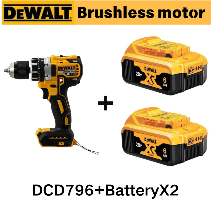 Dewalt 796 Cordless Brushless Impact Drill Brushless Drill Multifunctional Rechargeable Portable 20V