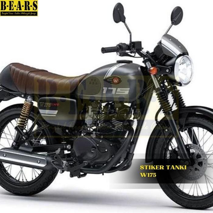 STIKER TANGKI ATAU BOX KAWASAKI W175 CUTTING STICKER W175