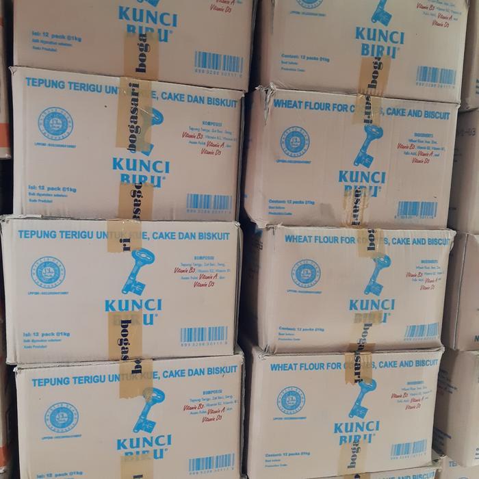 Terigu Kunci Biru (1Carton 12Pcs) / Terigu Kunci Biru 1Dus