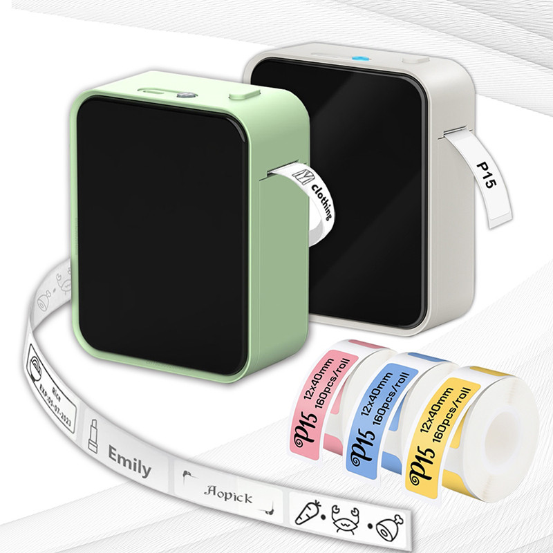 P15 Portable Mini Sticker BT Printer Thermal UV Printer Stickers Without Ink Self-Adhesive As D11