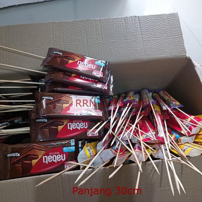 Tusuk sempol 30cm / tusuk buket uang / stik buket uang / tusuk bambu sempol / tusuk bambu buket uang