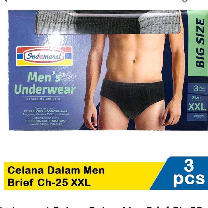 Celana Dalam Pria Celana Dalam Pria Indomaret Size M, L, Xl,Xxl Original Indomaret (1 Set Isi 3 Pcs)
