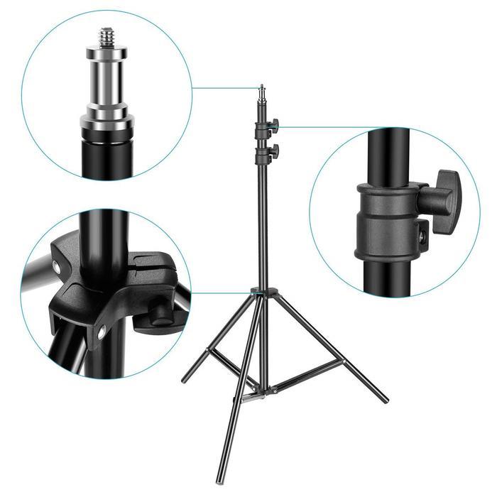 Tripod Hp Kamera 2 Meter Aluminium Bisa Di Pasang Ringlight Remote Bluetooth Free Holder Hp Terbaik