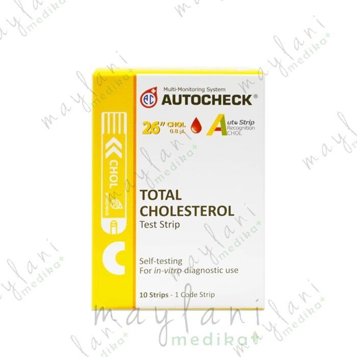 AUTOCHECK TEST STRIP CHOLESTEROL AUTO CHECK TES STRIP KOLESTEROL STIK REFIL