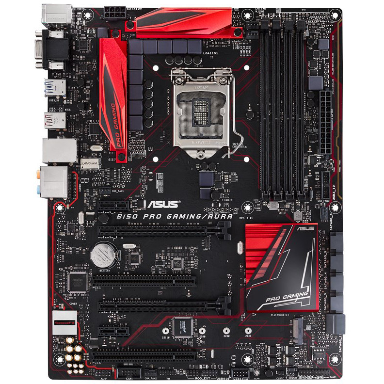 Asus B150 PRO GAMING/AURA Motherboard LGA 1151 Intel B150 DDR4 64GB support i3-7100 i7-6700K