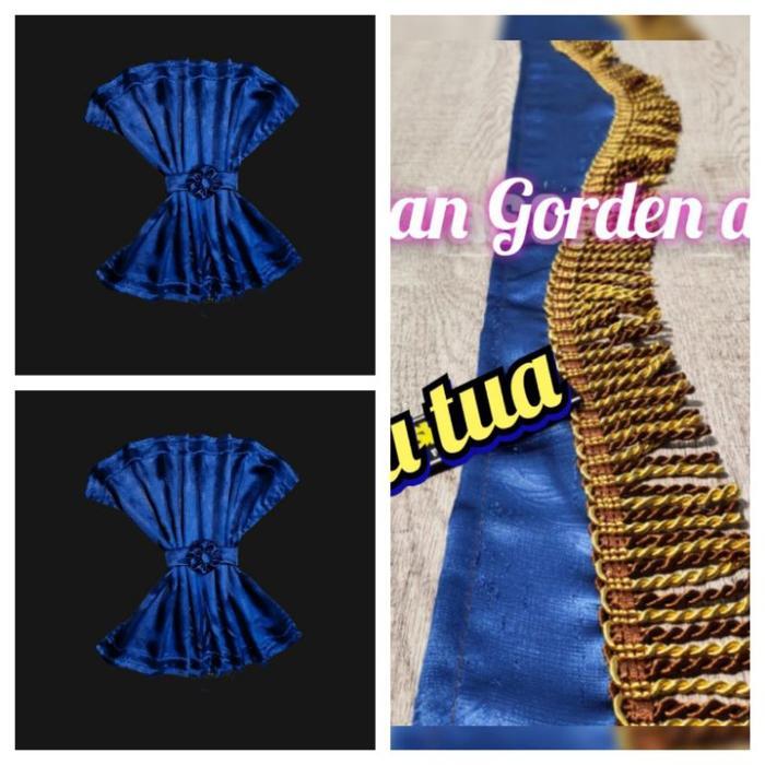1Set Kain Gorden Tirai Pintu Dan Kaca Depan Bahan Import premium 1 pasang Hordeng Mobil Universal