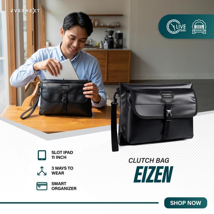 Eiger - Clutch Bag Ipad Tablet Waterproof Pria Tas Tangan Pria Anti Air Hand Bag Eizen Pouch Bag