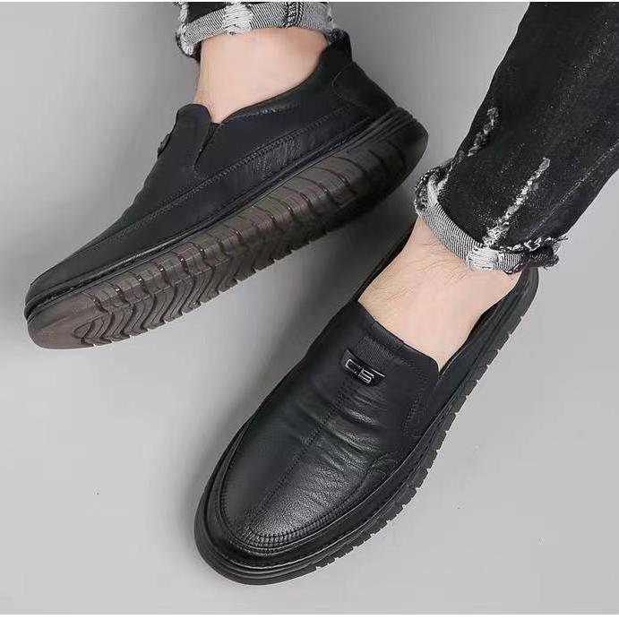 Eiger - Sepatu Kerja Hitam Pria Sepatu Selop Pria Formal Sepatu Slip On Kerja Kantor Fashion Keren