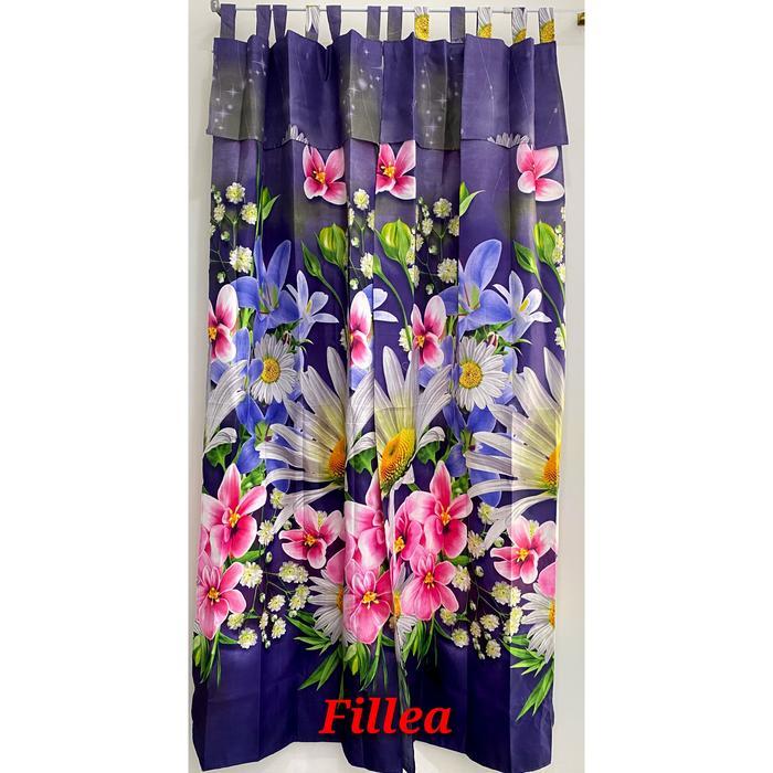 "New" Gorden Pintu Rumbai Motif Bunga Gorden Pintu Kamar