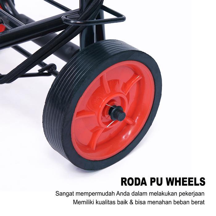 "New" V7A1 Troli Galon Troli Lipat Besi Troli Lipat Mini Besi Serbaguna troli mini