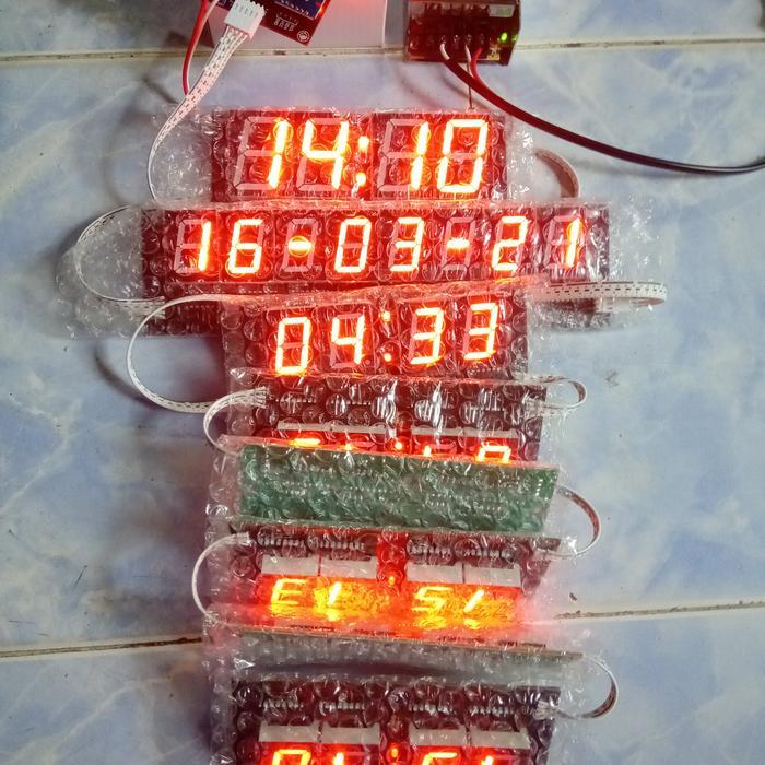 modul kit jam masjid digital 7 segmen