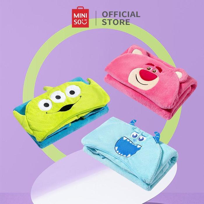 MINISO Selimut Dengan Topi Lotso Blanket with Hat Toy Story Collection