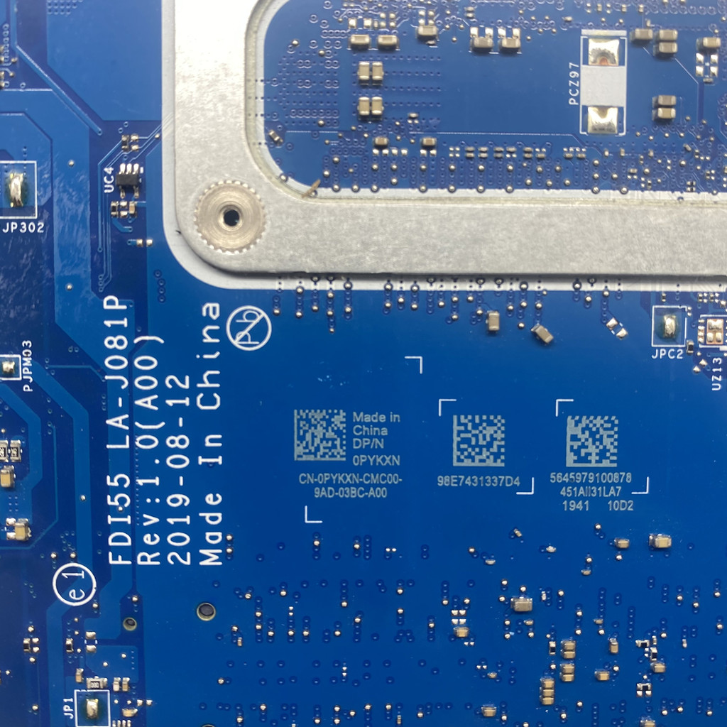 FDI55 LA-J081P For Dell Inspiron 5493 5593 3493 3593 Laptop Motherboard i3-1005G1 i5-1035G1