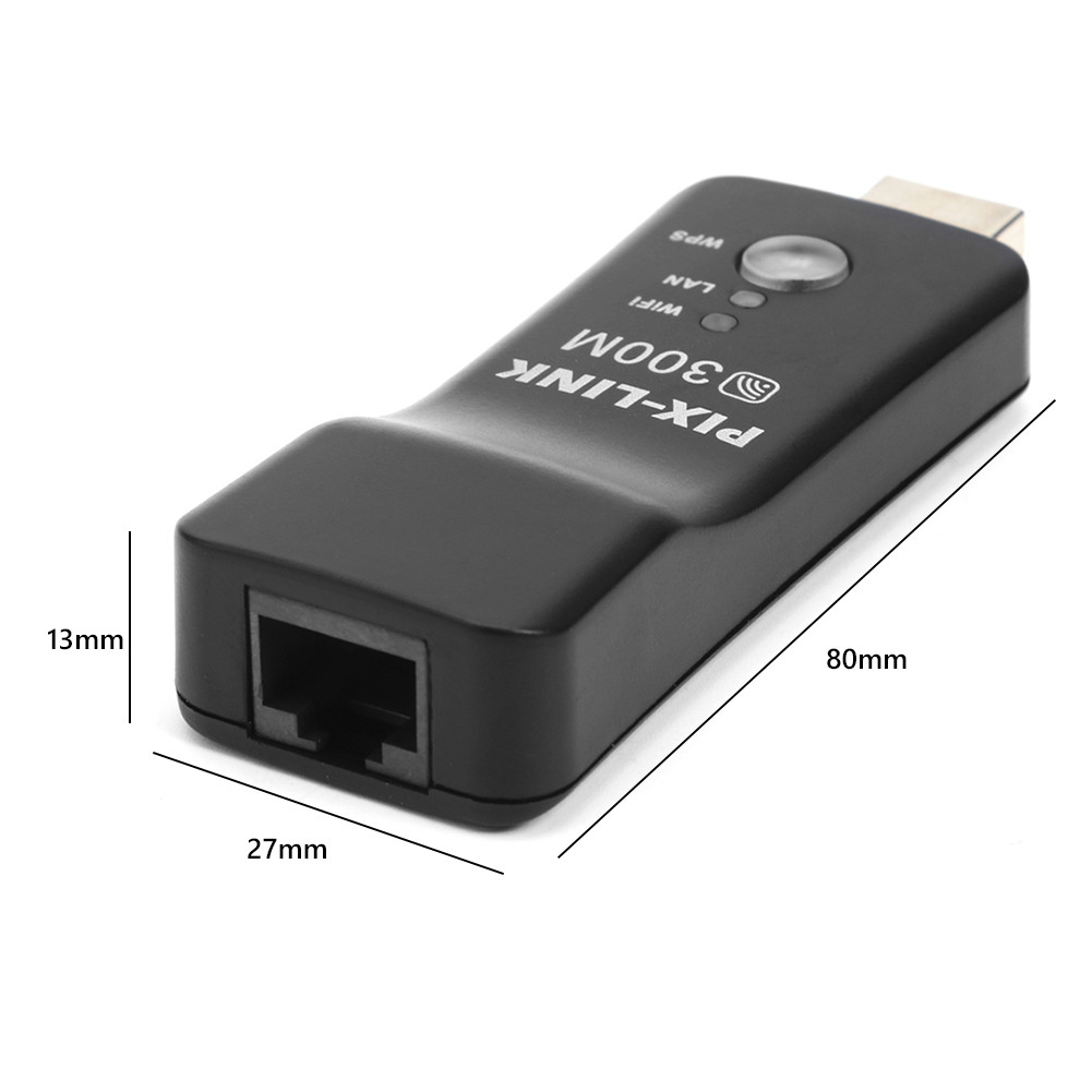 300Mbps USB TV WiFi Dongle Adapter Universal Wireless Receiver 2.4Ghz Network Card RJ45 WPS Repeater