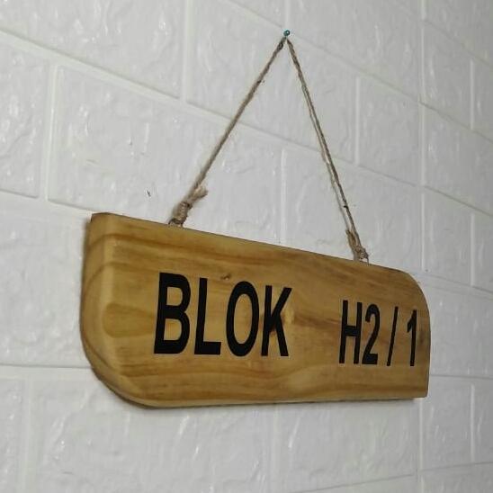 Papan Nama Rumah - Nomer Rumah Unik - Nomer Rumah Kayu BISA GOSEND