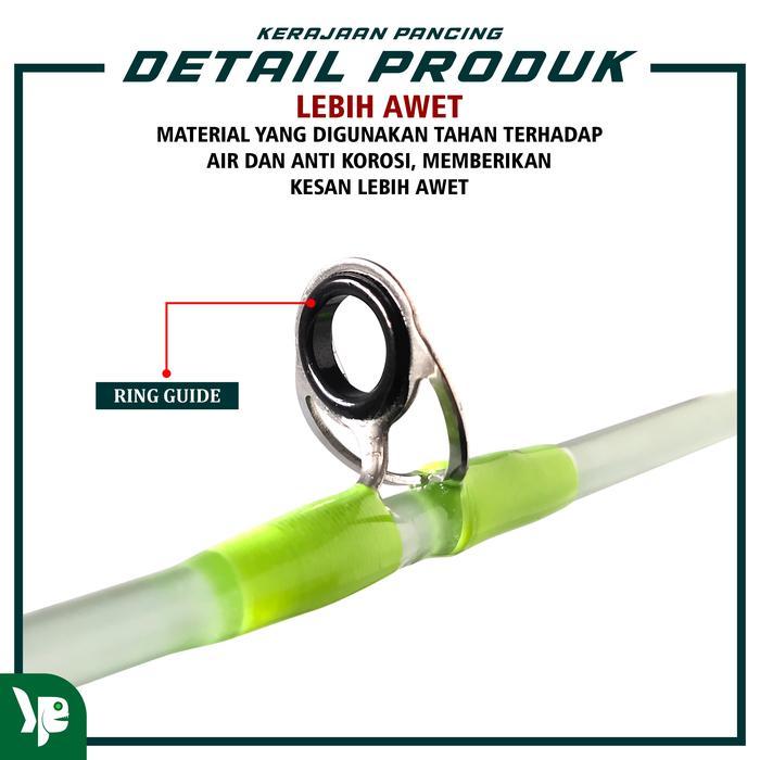 Kp - Joran Pancing Masuyo Transparan Fiber Solid Spining Alat