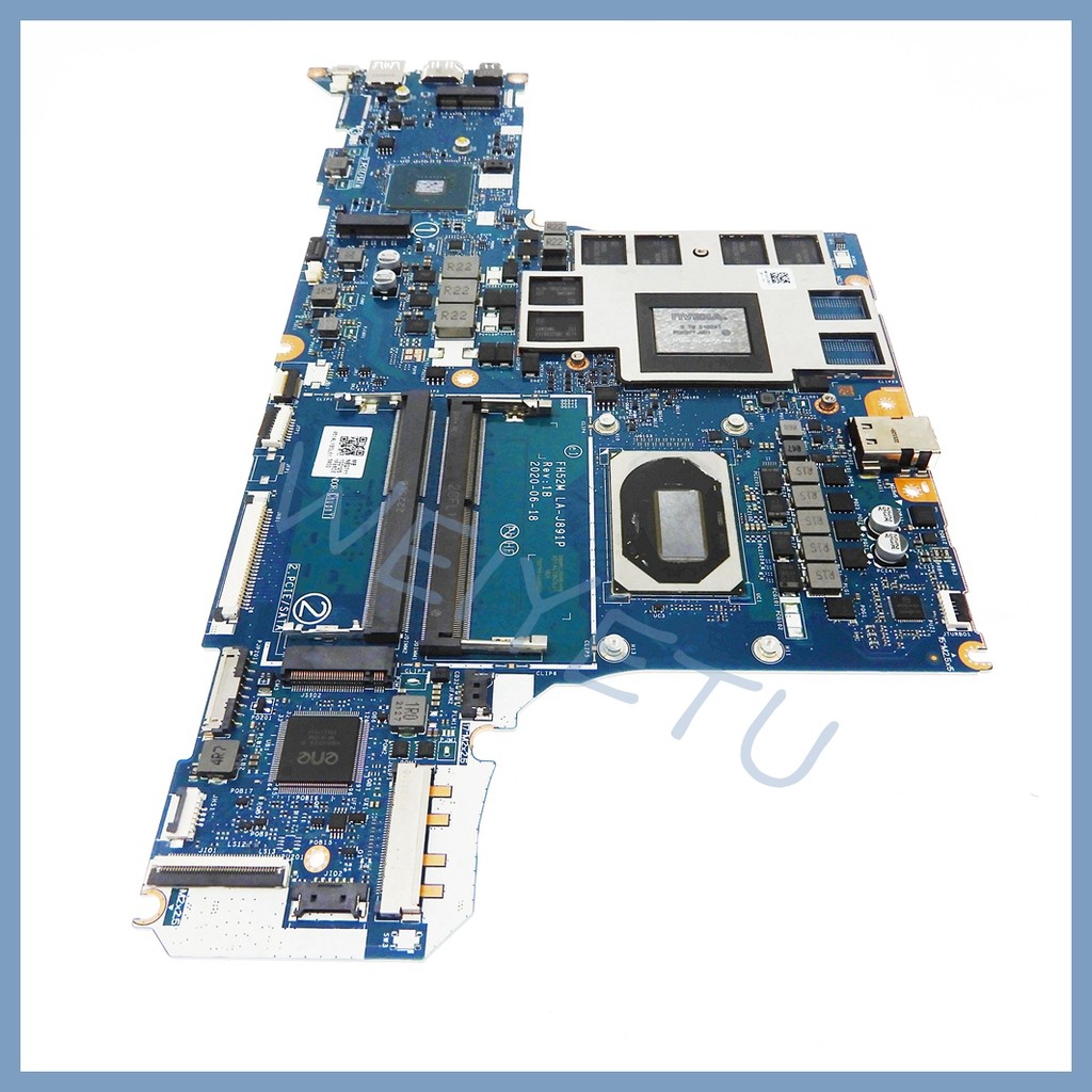 LA-J891P Notebook Mainboard With i7-10750H CPU RTX2060 GPU For Acer Predator PH315-53 Laptop
