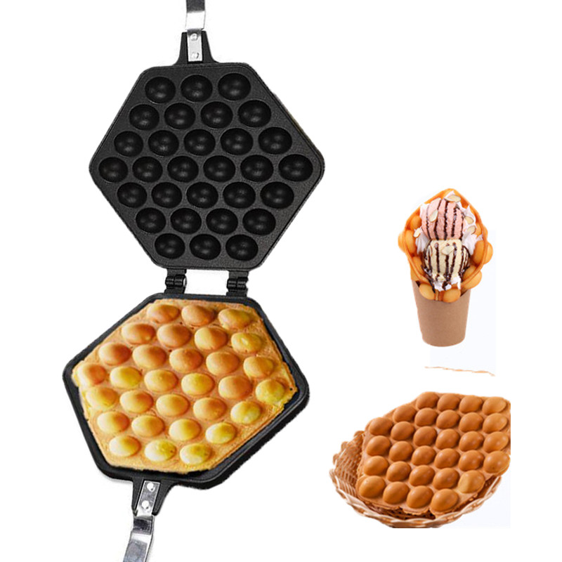 Egg Muffin Breakfast Pastry Puff Waffle Making Non-Stick Frying Pan Commercial Ice Cream Muffin