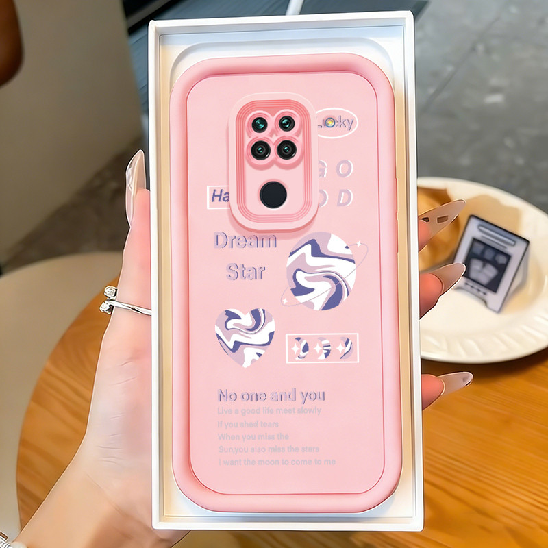 Casing Hp untuk Xiaomi Redmi Note 9 4G 10X Case Purple Planet Kasing silikon Cesing murah Kesing Sof