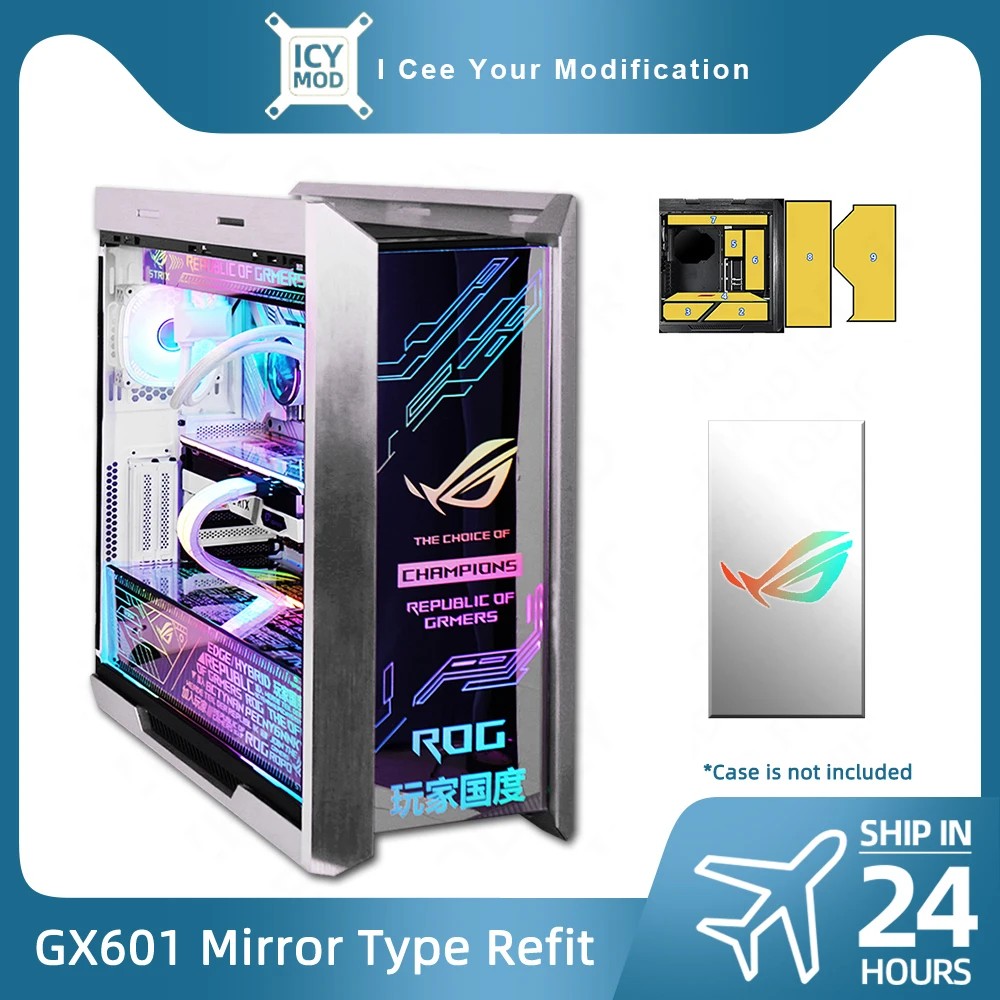 GX601 Mirror Panel ROG Strix Helios Chassis Lighting DIY PC Shroud ARGB ASUS Strix Republic of