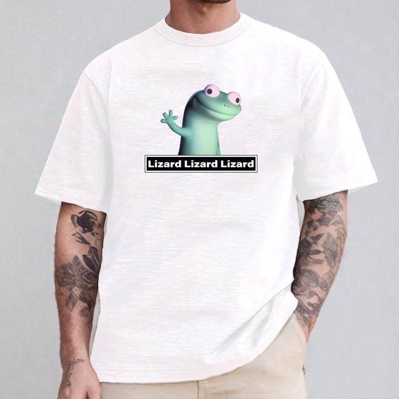 Lizard Lizard Lizard Shirt, Elio Lizard Meme Tee, Funny Weirdcore Y2K Aesthetic Gift
