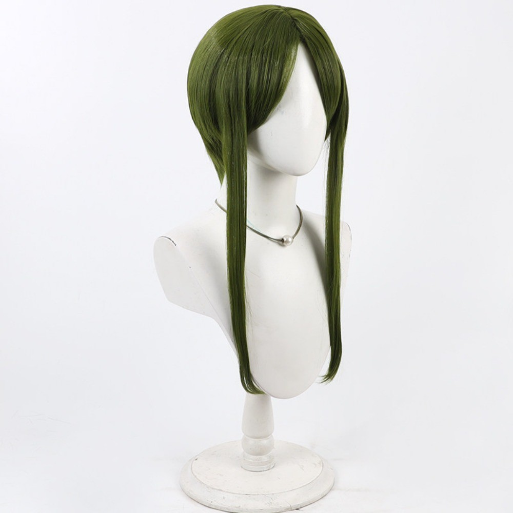 TOUHOU PROJECT TEIREIDA MAI COSPLAY WIG SIMULATION SCALP DARK GREEN HAIR