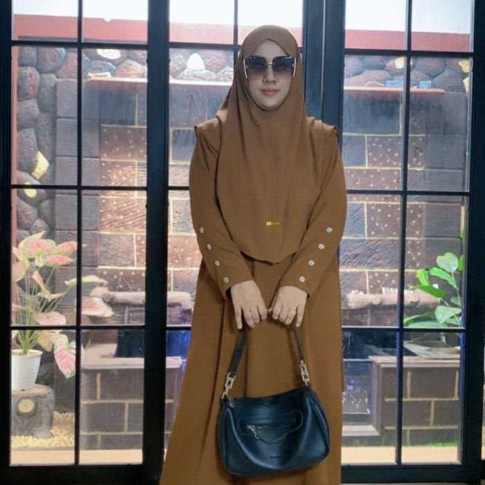 Set Gamis Hijab SyarI / Abaya Gamis Hijab / Gamis Inara Pasti Ori