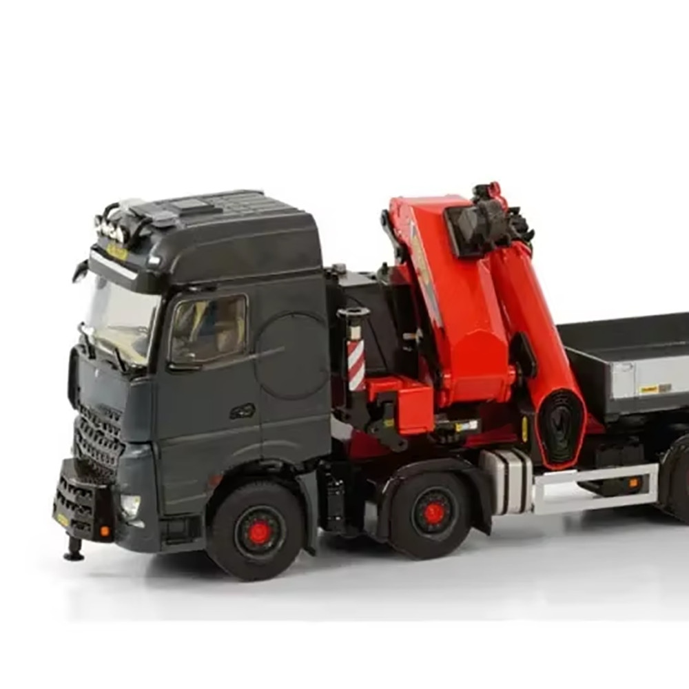 WSI 1:50 Scale Ben 8X4 PALFINGER Alloy Engineering Car Model with Crane Truck 04-2139 Adult Hobby
