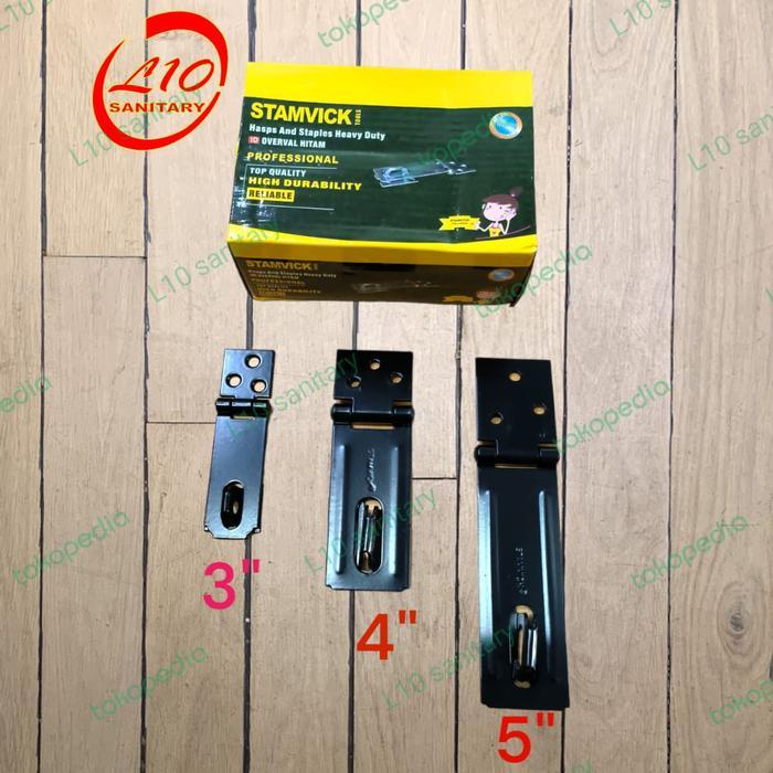 "New" Overpal TEBAL Hitam STAMVICK / Cantelan Cantolan Gembok TEBAL STAMVICK