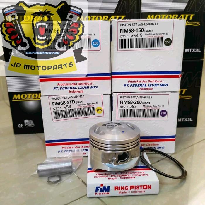 Ready Piston Kit Fim Fim68 Kaze Std 50 100 150 200 Original Neww