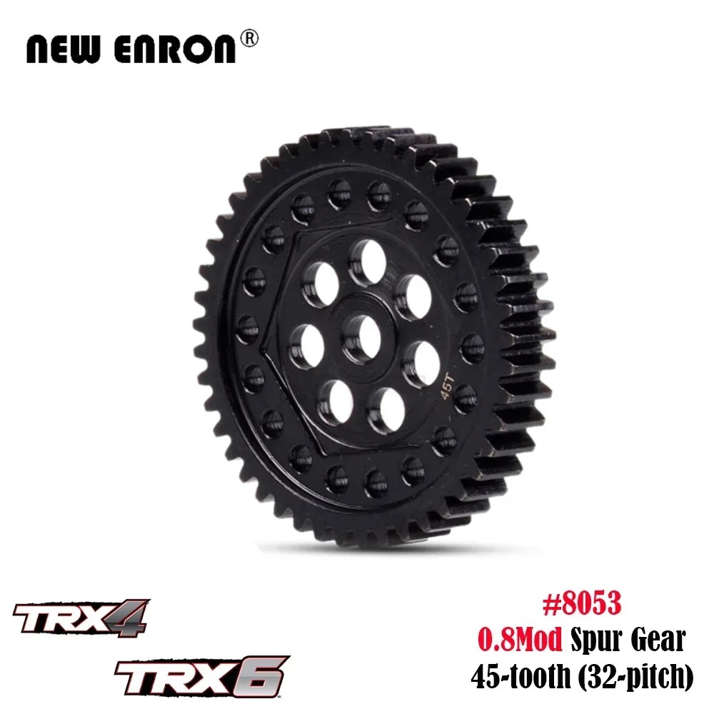 45T Spur Gear 32-pitch 45-tooth 0.8Mod 32P 8053 1:10 Harden Steel For RC Car Parts Crawler 1/10