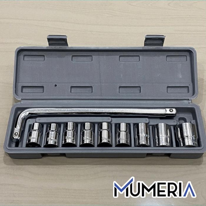 Promo Set Kunci Shock 10 In 1 Obeng Pas Sok Sock Shok Socket Ring Tool Kit Alat Bengkel Service