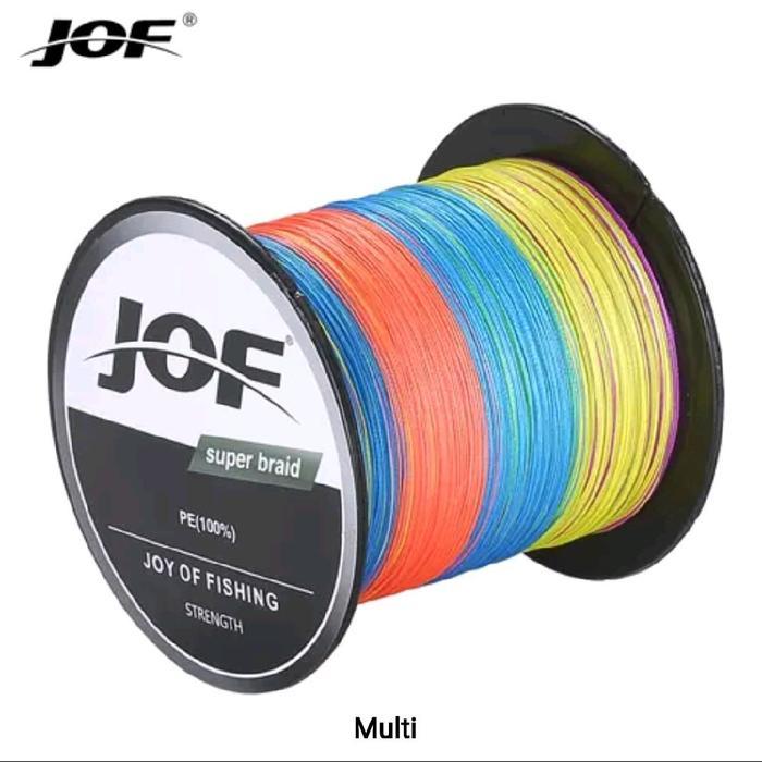 TALI PANCING BRAID PE MULTIFILAMENT JOF X4 100M MULTICOLOR